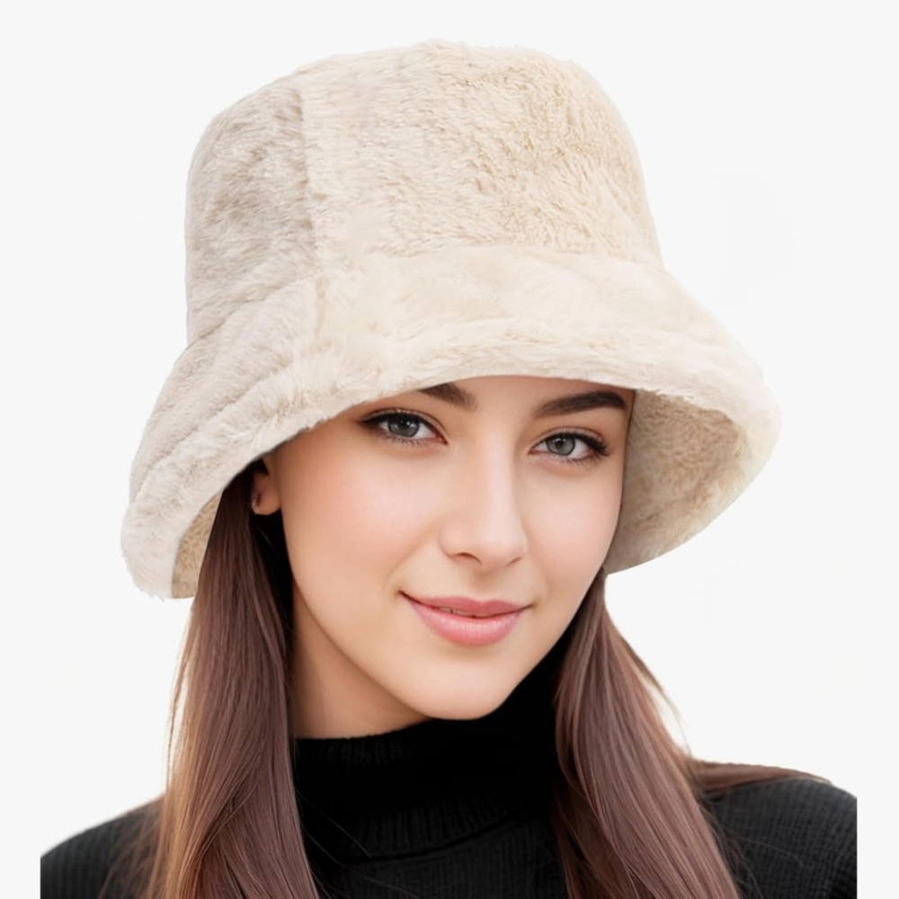 Brand New Faux Fur Bucket Hat